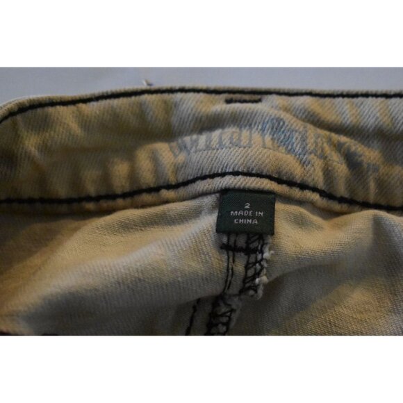 Women's Wild Fable Custom Bleach Dyed Mini Denim Skirt Size 2 - Picture 8 of 9